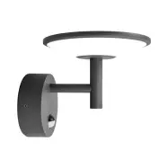 Lucande - Fenia Utomhus Vägglampa w/Sensor Anthracite/Opal