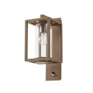 Lucande - Ferda utomhusvägglampa hängande brun IP44 sensor