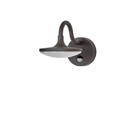 Lucande - Finny Utomhus Vägglampa Dark Grey/White