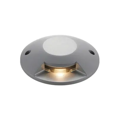 Lucande - Jeffrey golv-spotlight med LED silver