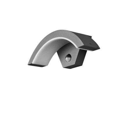 Lucande - Jule Utomhus Vägglampa w/Sensor Graphite/White