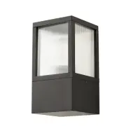 Lucande - Klemens Utomhus Vägglampa Rifled Svart
