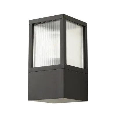 Lucande - Klemens Utomhus Vägglampa Rifled Svart