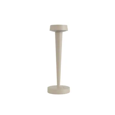 Lucande - Lea LED-batteridriven ljusstake, vas, beige, 28 cm