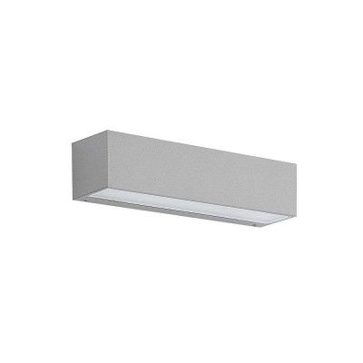 Lucande - Lengo LED Utomhus Vägglampa Down L25 Silver