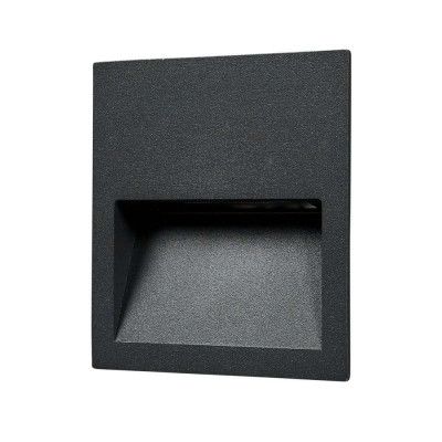 Lucande - Loya Square Utomhus Inbyggningsspot IP54 Dark Grey