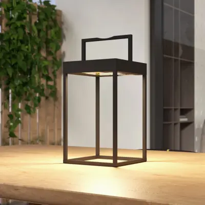 Lynzy LED Solcelle Lampa H38,3 Black Lucande - Balkong - Modern - Metall - Lykta