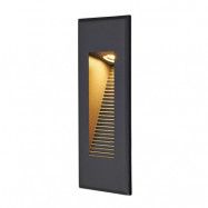 Lucande - Nuna LED Utomhus Inbyggdsvägglampa Graphite