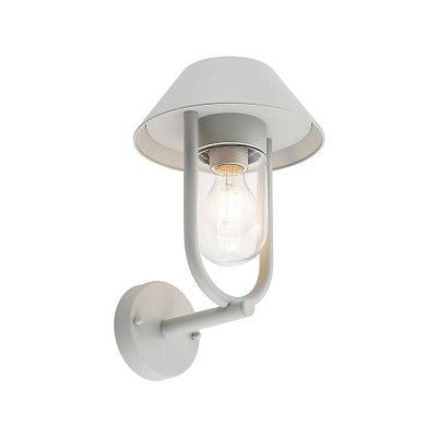 Lucande - Olinum Utomhus Vägglampa Silver Grey