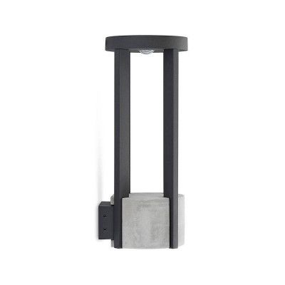 Lucande - Overa LED Utomhus Vägglampa Dark Grey