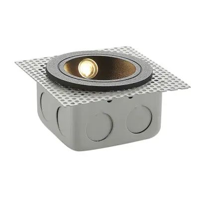 Lucande - Pordis Utomhus Inbyggdas Vägglampa Dark Grey