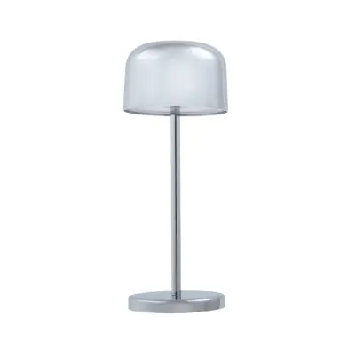 Lucande - Quill LED-batteridriven bordslampa, CCT, krom, dimbar