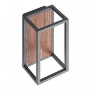 Lucande - Rafail LED Utomhus Vägglampa Dark Grey/Dark Wood