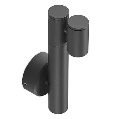 Lucande - Saige 2 LED Utomhus Vägglampa Dark Grey