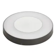 Lucande - Sora LED-utomhustaklampa, rund, sensor, IP54