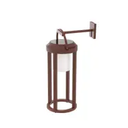 Lucande - Tilena Round solcellslampa Rost