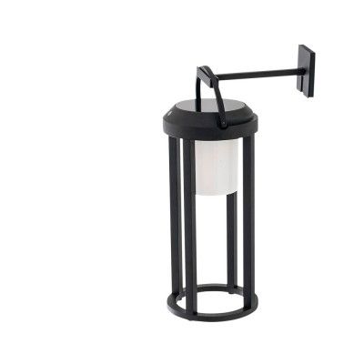 Lucande -Tilena Round Solcellslampa Svart