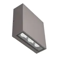 Lucande - Trizy LED Square Utomhus Vägglampa Graphite