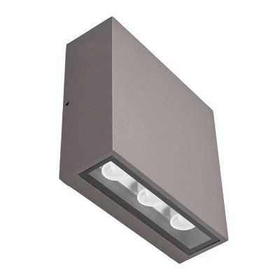 Lucande - Trizy LED Square Utomhus Vägglampa Graphite