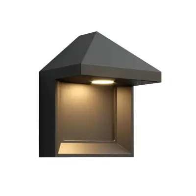 Lucande - Zalinda Utomhus Vägglampa Dark Grey