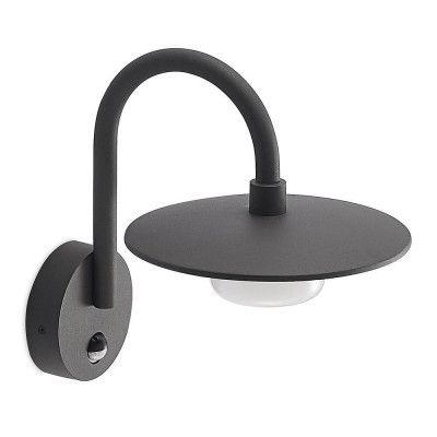 Lucande - Zamalino Utomhus Vägglampa w/Sensor Dark Grey