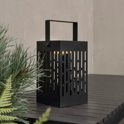 Luma LED-solcellslykta, svart, 20 cm, IP44 – Dyberg Larsen - Modern - Metall - Med en ljuskälla