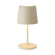 LUMEN LED-bordslampa med batteri, beige, 23 cm, IP44 – Halo Design - Vardagsrum - Modern - Metall - Med en ljuskälla