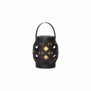 Lykta Flame Lantern Svart 16 cm