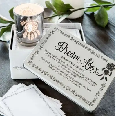 Majas Cottage Memory box Dream, Lykta och kort 6 cm