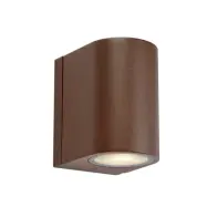 Markslöjd - Alor LED-utomhusvägglampa, brun, 1 lampa, IP65, dimbar