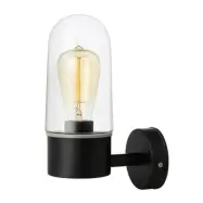 Markslöjd - Zen Utomhus Vägglampa Black/Clear Ip44