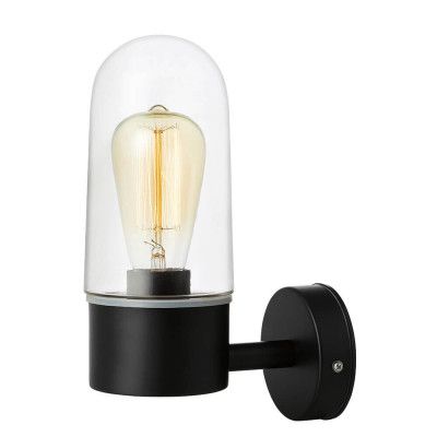 Markslöjd - Zen Utomhus Vägglampa Black/Clear Ip44