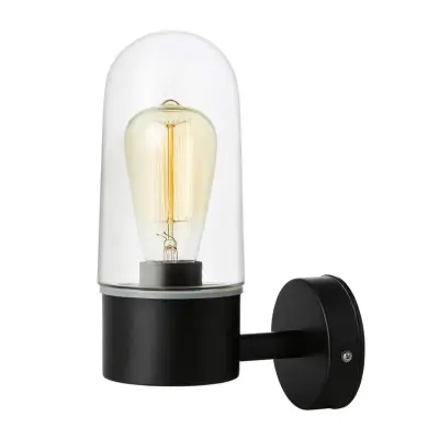 Markslöjd - Zen Utomhus Vägglampa Black/Clear Ip44