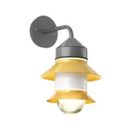 MARSET - Santorini utomhusvägglampa, IP65, senapsgul