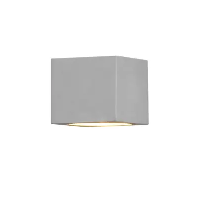 Modena vägglykta kvadrat grå