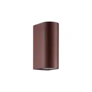 Nordlux - Dion Double Utomhus Vägglampa IP44 Rustfarvet