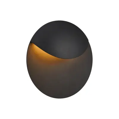 Nordlux - Valopin LED Utomhus Vägglampa Seaside Black