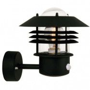 Nordlux - Vejers Vägglampa w/Sensor Black