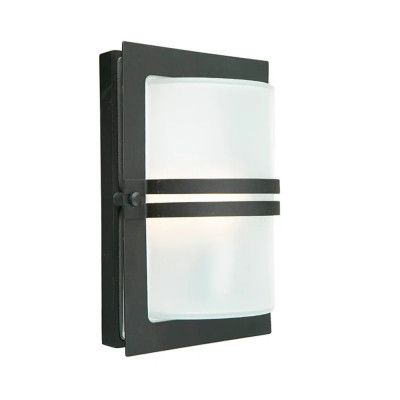 Norlys - Basel LED Utomhus Vägglampa Frostet/Svart