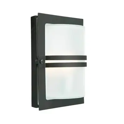 Norlys - Basel LED Utomhus Vägglampa Frostet/Svart
