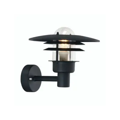 Norlys - Larvik Utomhus Vägglampa Black