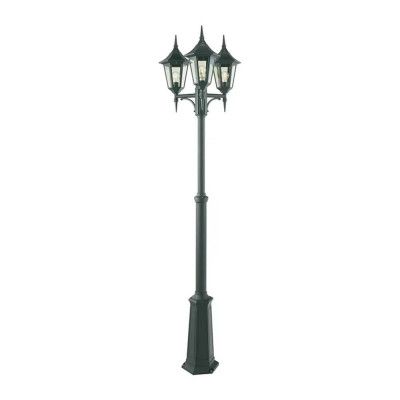 Norlys - Modena 3 Utomhus Parkstolpa m/Markfäste Smal Svart