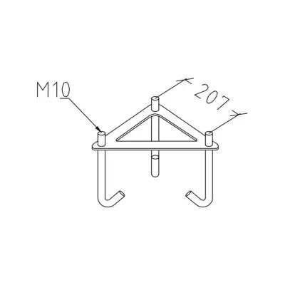 Norlys - Modena 3 Utomhus Parkstolpa t/Ingjutningsfäste Smal Vit