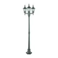 Norlys - Rimini/Milano 3 Utomhus Parkstolpa Svart