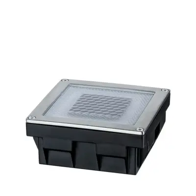 Paulmann - Cube Solar LED Nedgrävnings Spot IP67 Stainless Steel/Clear