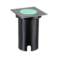 Paulmann - Floor Utomhus Nedgrävnings Spot Square IP67 SWR Borstat Iron/Alu