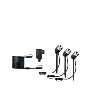 Paulmann - Plug&Shine 3 LED Lámpara Exterior/Jardín Pike IP65 Anthracite