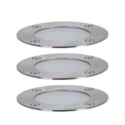 Paulmann - Plug&Shine 3 LED Nedgrävnings Spot Smart Home ZigBee RGBW IP67 SilverPaulma