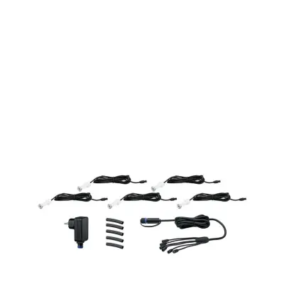 Paulmann - Plug&Shine 5 LED Nedgrävnings Spot MicroPen II IP67 Silver