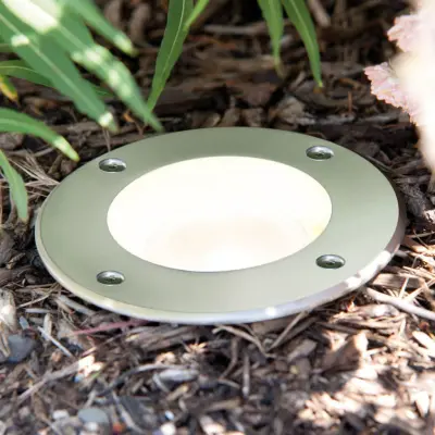 Special LED-golvinbyggnadslampa, IP67, Ø 11 cm – Paulmann - Metall - Med en ljuskälla